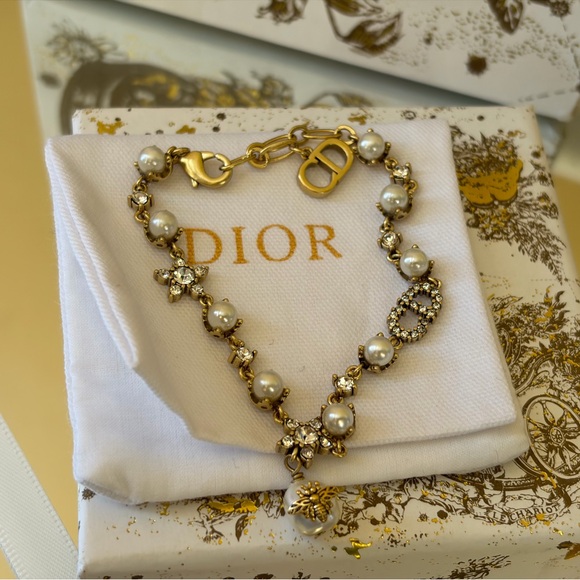 Dior CD logo bracelet with crystal accents - Picture 9 of 9